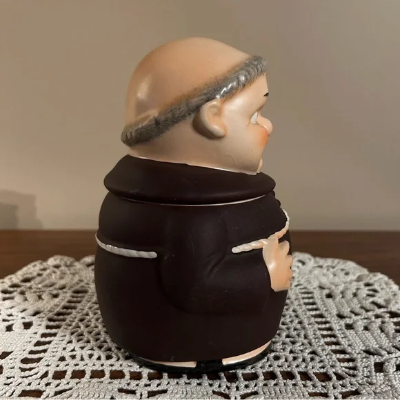 Goebel Hummel Friar Tuck Monk Humidor Tobacco Jar RX 106/I 1957 West Germany - Picture 7 of 12
